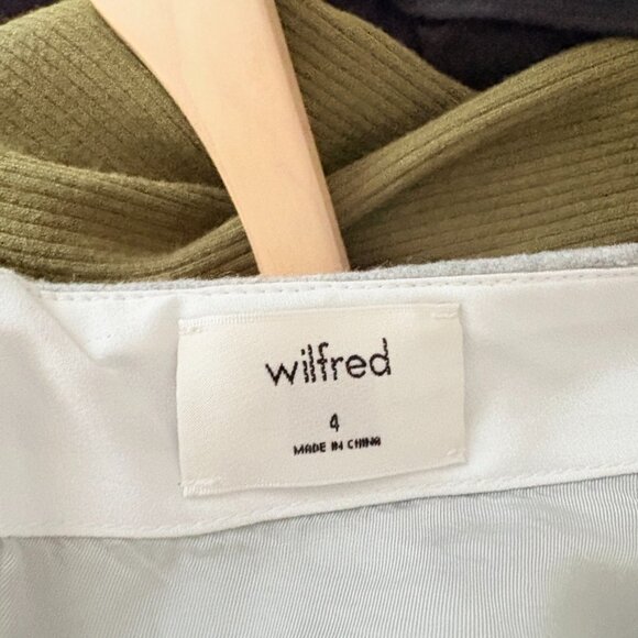 Aritzia Wilfred Essonne Wool Cashmere Mini Skirt Light Grey Size 4 - Picture 7 of 9